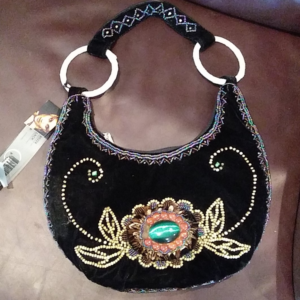 Beaded small handbag
